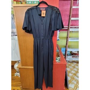 vintage sequin jumpsuit y2k medium